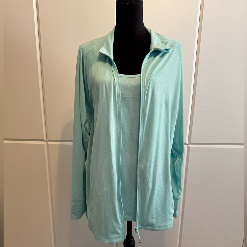 Plus, Size Essential Full, Zip Jacket And Matchin… - image 1